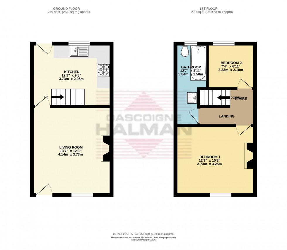 Floorplan for Manor Park Road, Glossop, SK13
