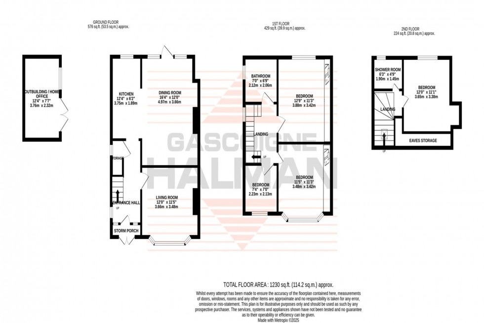 Floorplan for York Road, Sale, M33