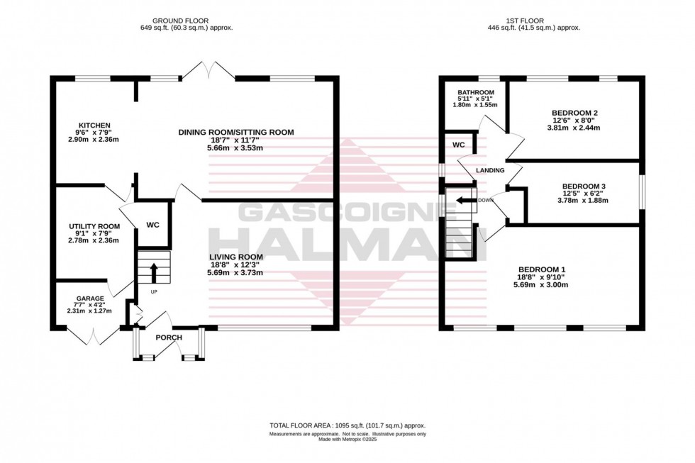 Floorplan for Eskdale Avenue, Bramhall, SK7