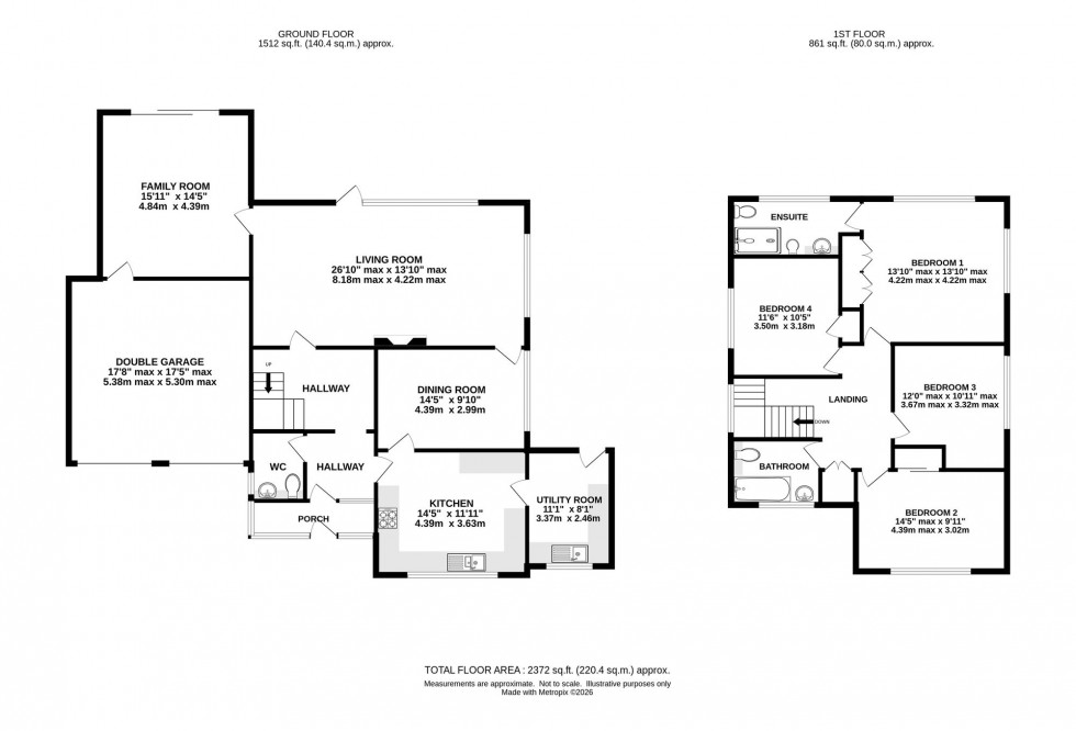 Floorplan for South Downs, Knutsford, WA16