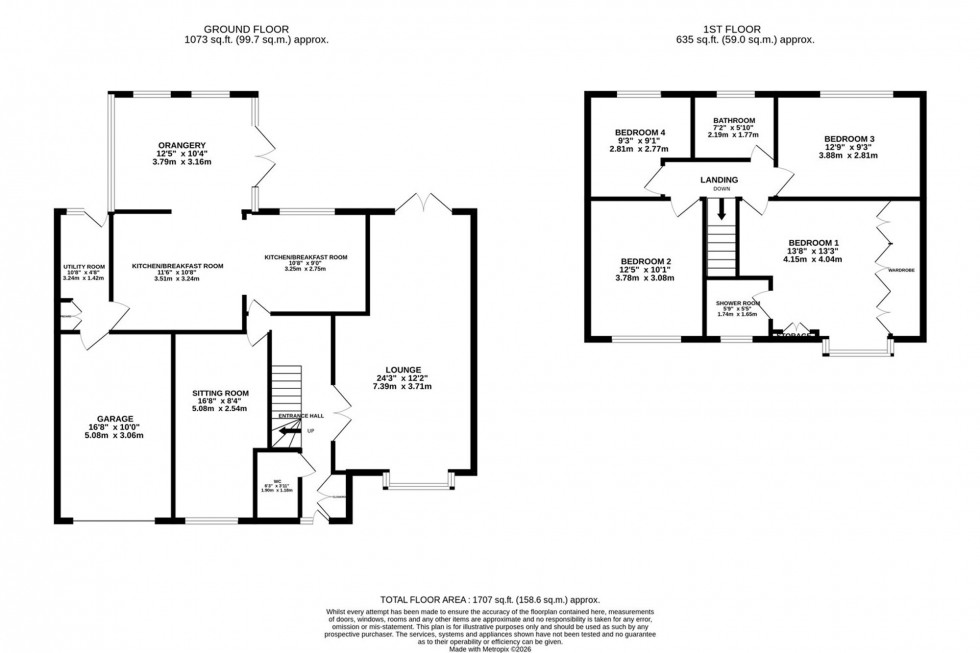 Floorplan for Tewkesbury Close, Poynton, SK12