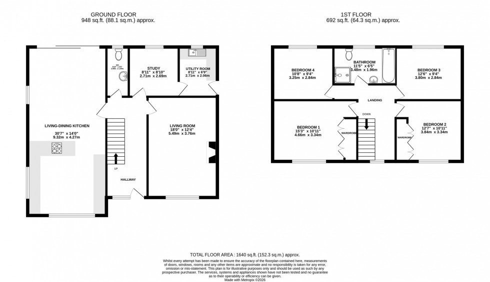 Floorplan for Summerfield Place, Wilmslow, SK9