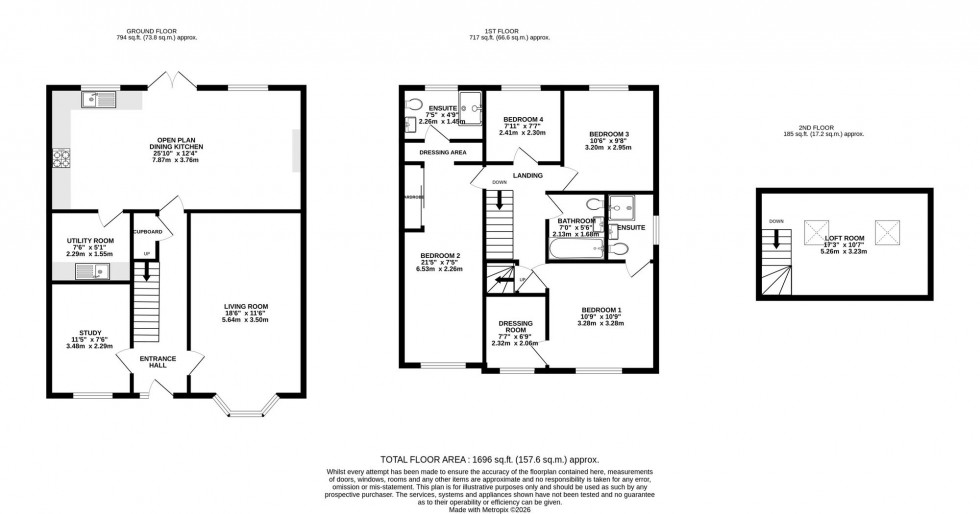 Floorplan for Turnberry Drive, Wilmslow, SK9