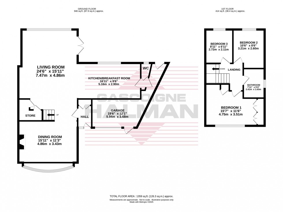 Floorplan for Derwent Drive, Bramhall, SK7