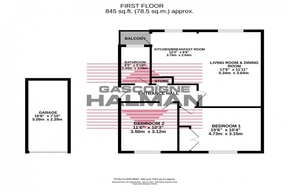 Floorplan for Warren Close, Bramhall, SK7