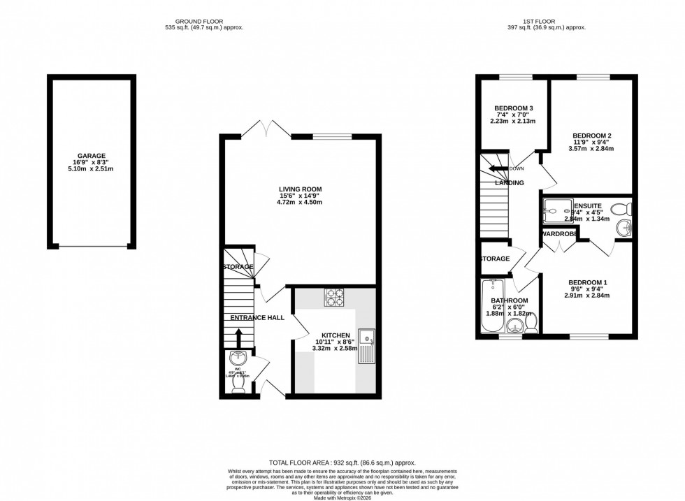 Floorplan for Bucklow Gardens, Lymm, WA13