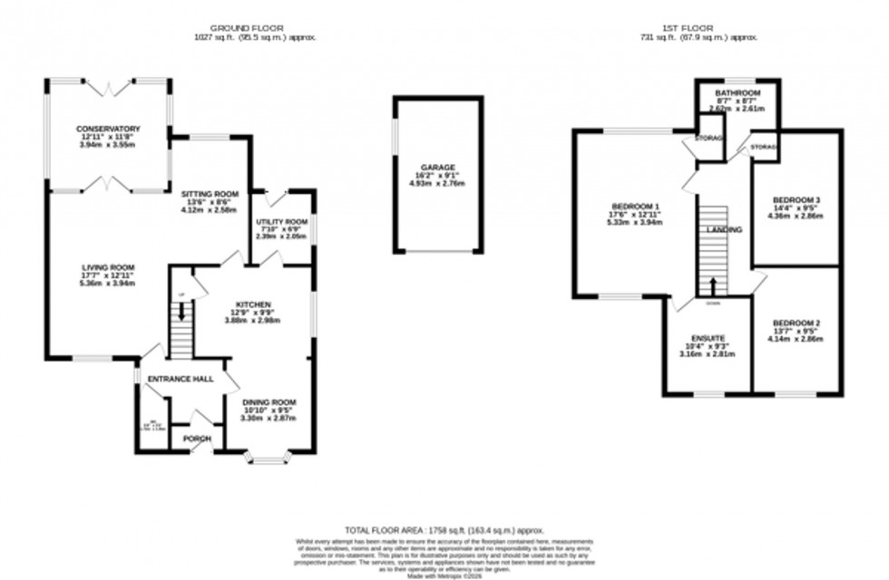 Floorplan for Millbank, Lymm, WA13