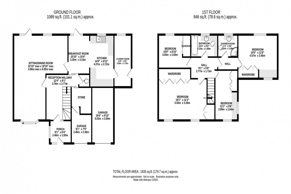 Floorplan for Meadow Close, Whaley Bridge, SK23