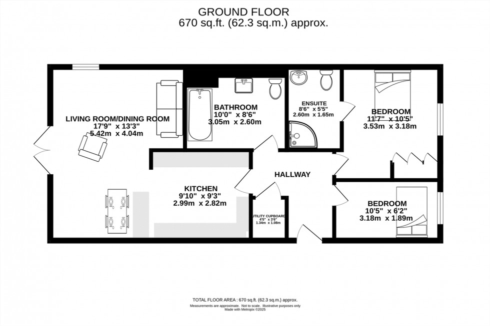 Floorplan for Badger Road, West Timperley, WA14