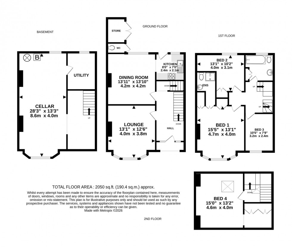 Floorplan for Ashfield Road, Altrincham, WA15