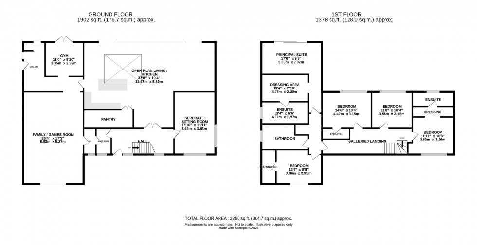 Floorplan for Red Lane, Disley, SK12