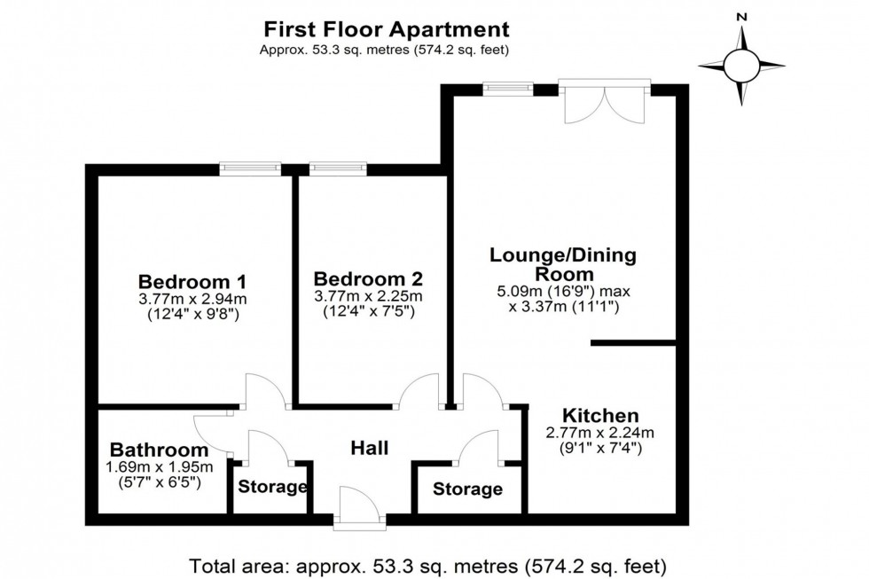 Floorplan for Ferma Lane, Great Barrow, CH3