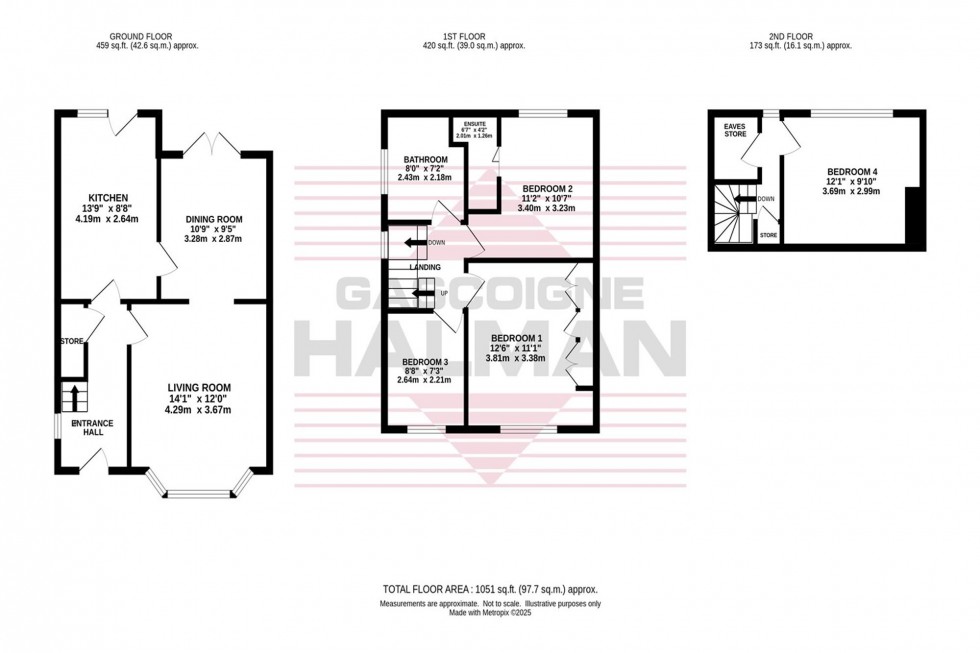 Floorplan for Ashley Drive, Bramhall, SK7