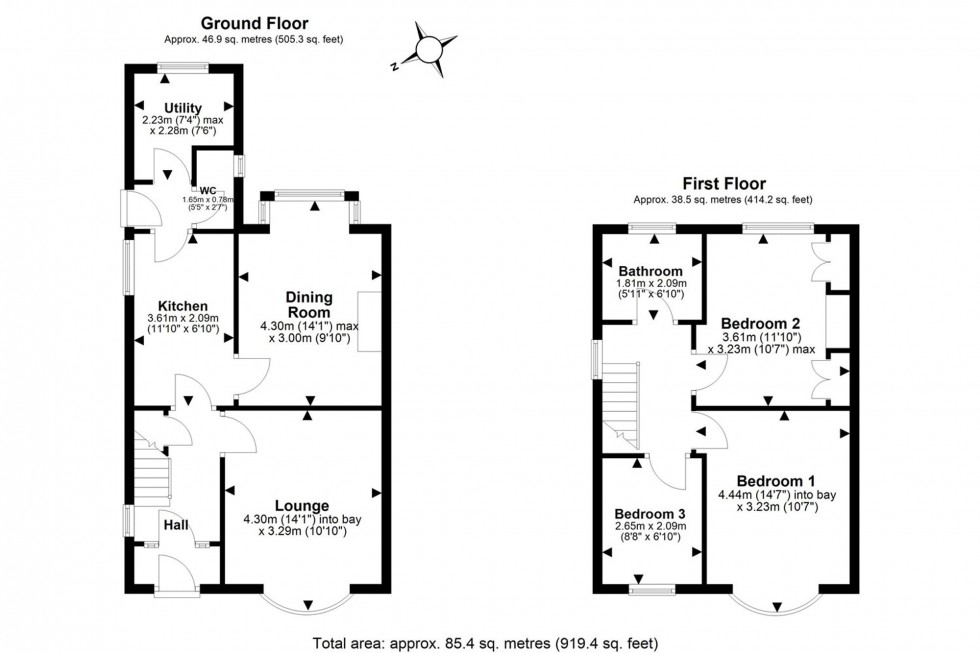 Floorplan for Hawthorne Road, Frodsham, WA6