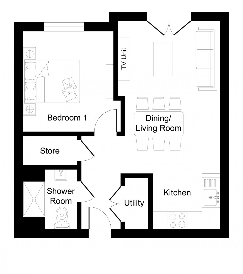 Floorplan for Apt 12 Minerva Place, Cheshire, WA13