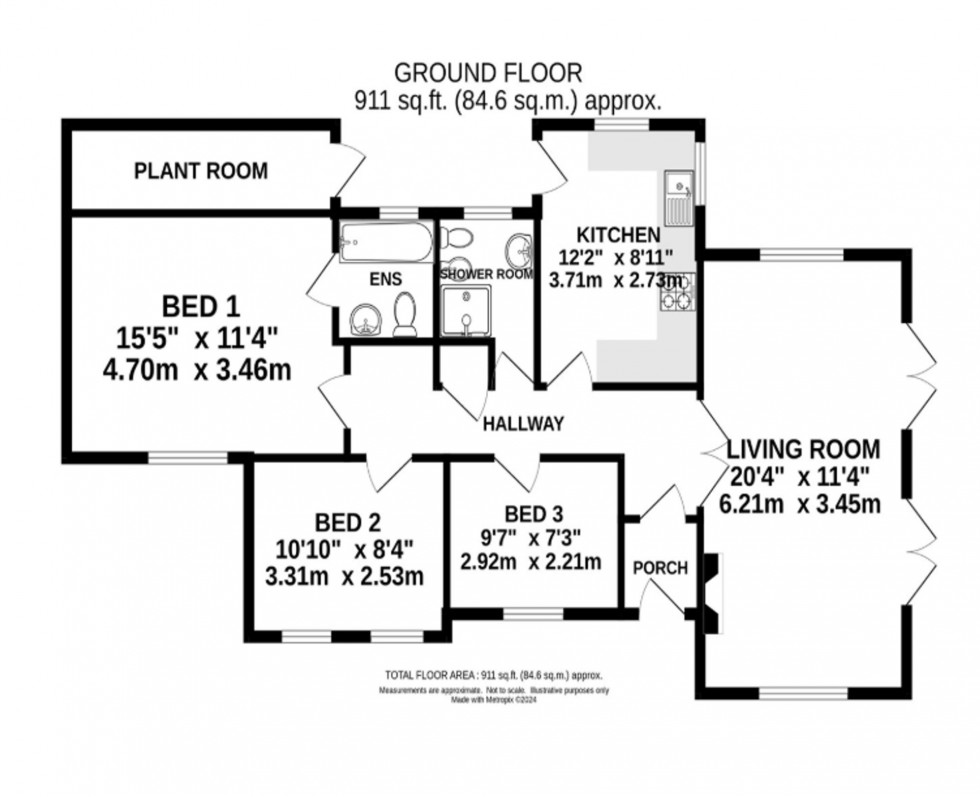 Floorplan for Buttermere Drive, Hale Barns, WA15