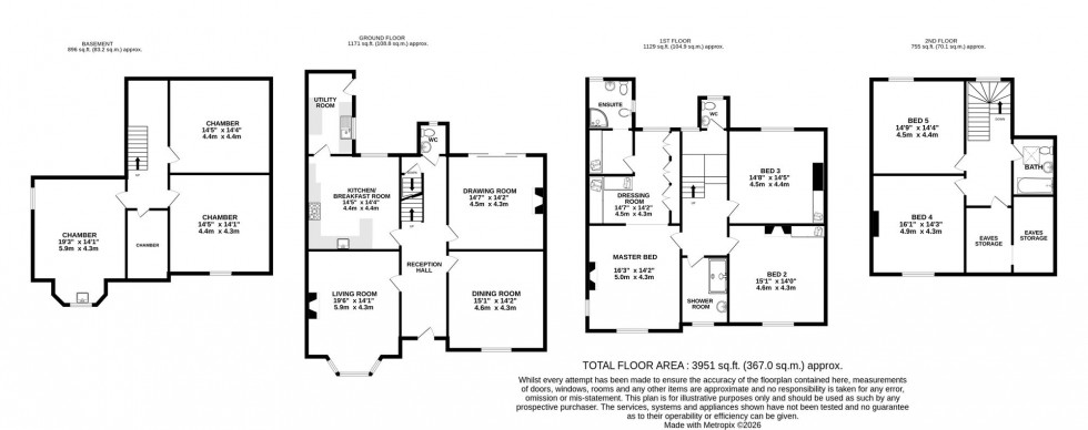 Floorplan for 15 The Firs, Bowdon, WA14