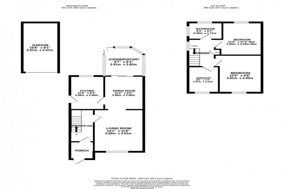Floorplan for Fielding Avenue, Poynton, SK12