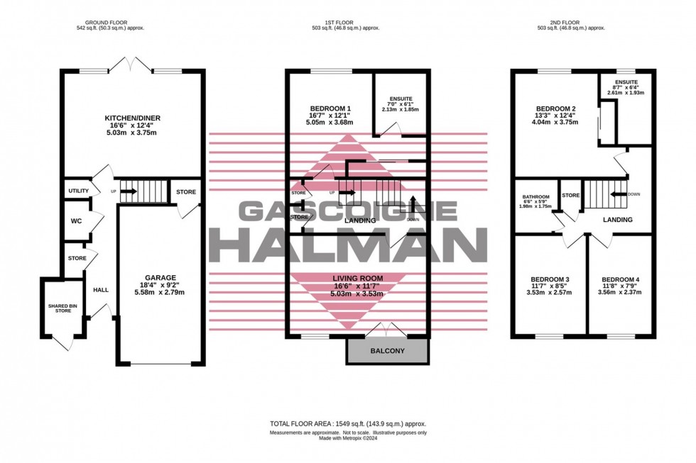 Floorplan for Hangar Crescent, Woodford, SK7