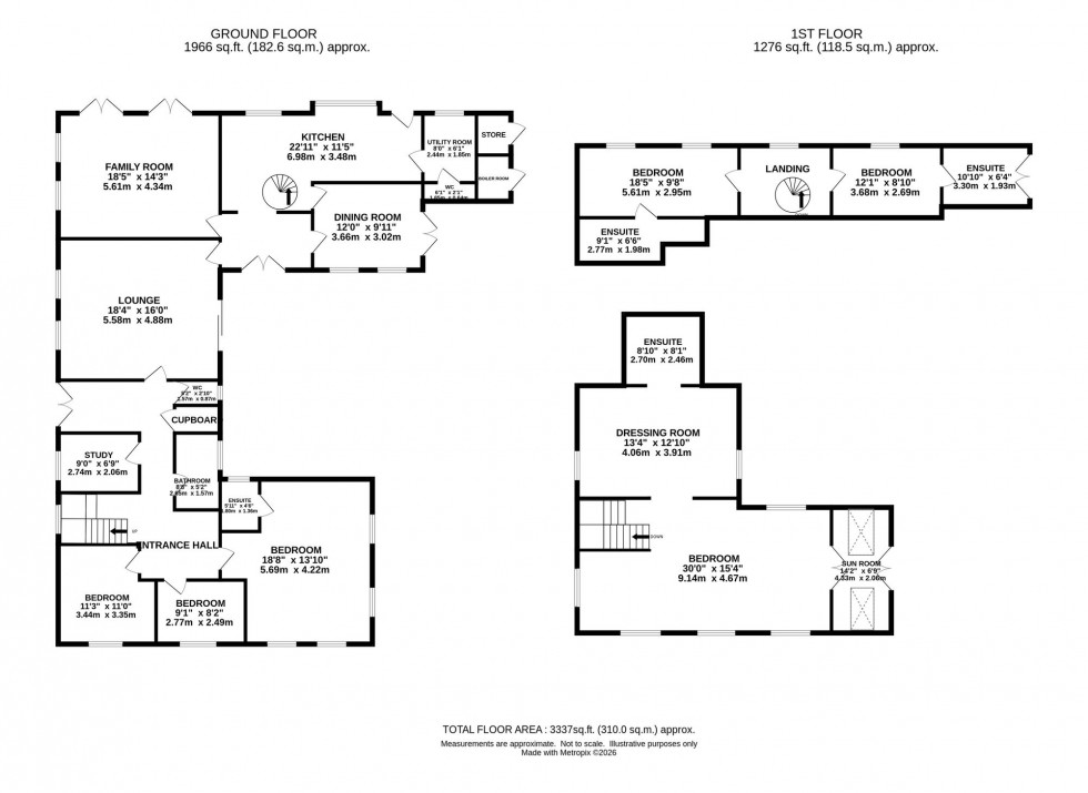 Floorplan for Paddock Hill, Mobberley, WA16