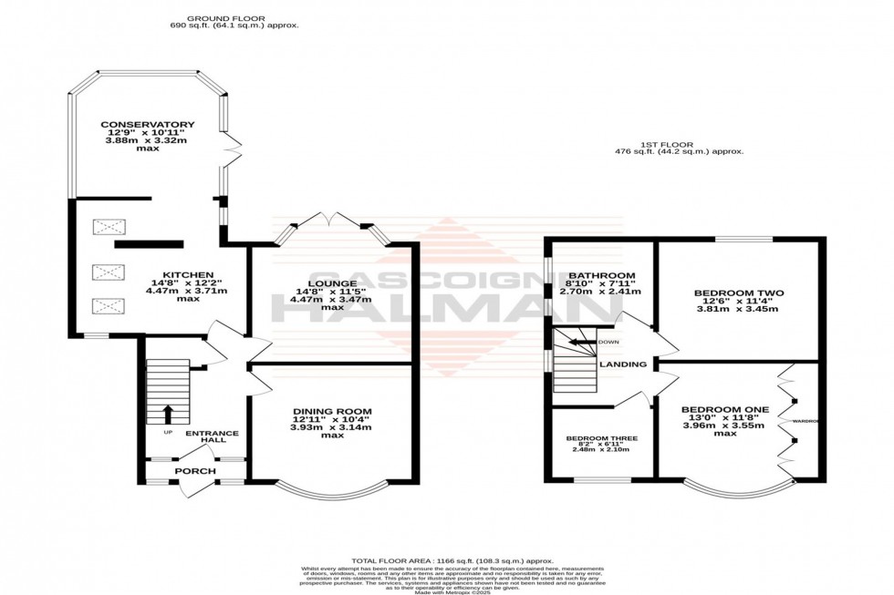 Floorplan for Meadway Close, Sale, M33
