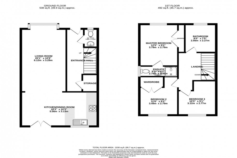 Floorplan for Woodyatt Way, Lymm, WA13