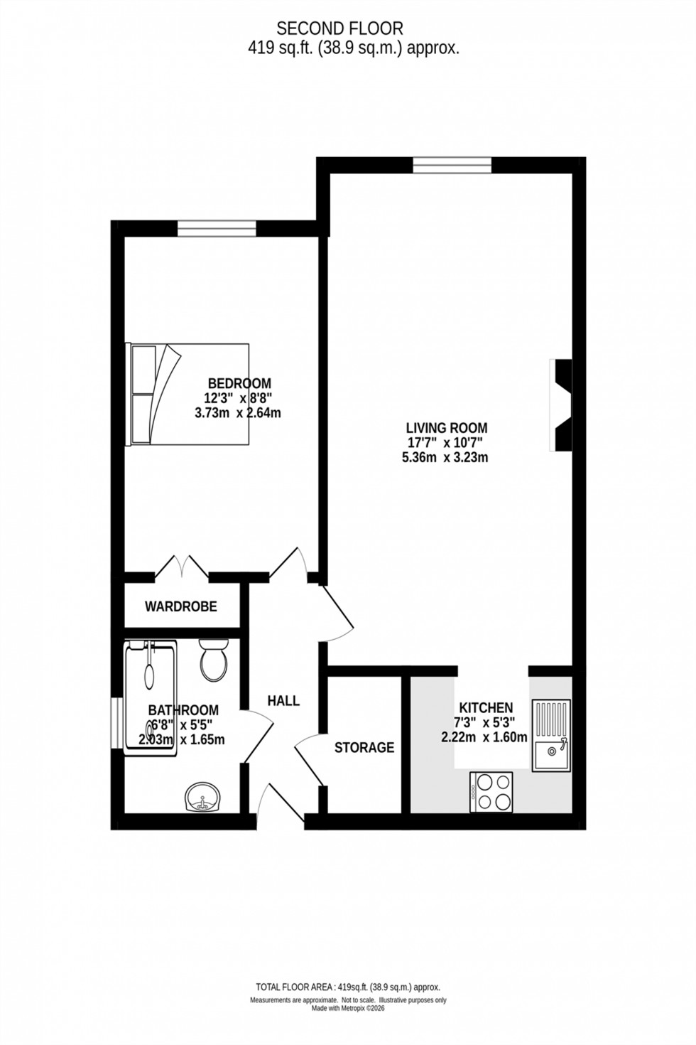 Floorplan for Groby Road, Altrincham, WA14