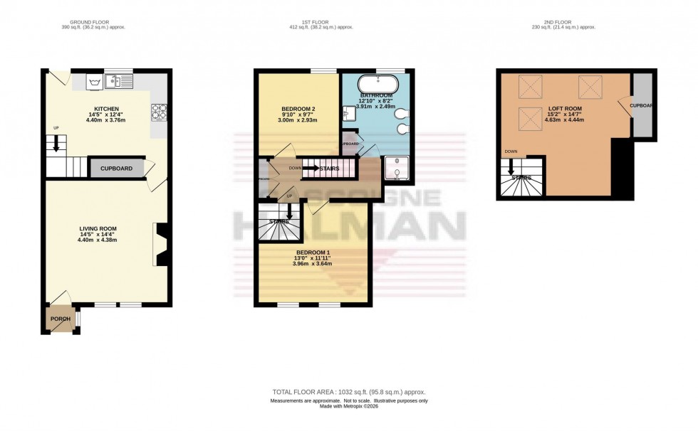 Floorplan for Glossop Road, Gamesley, SK13