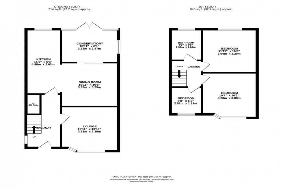 Floorplan for Cambridge Road, Macclesfield, SK11
