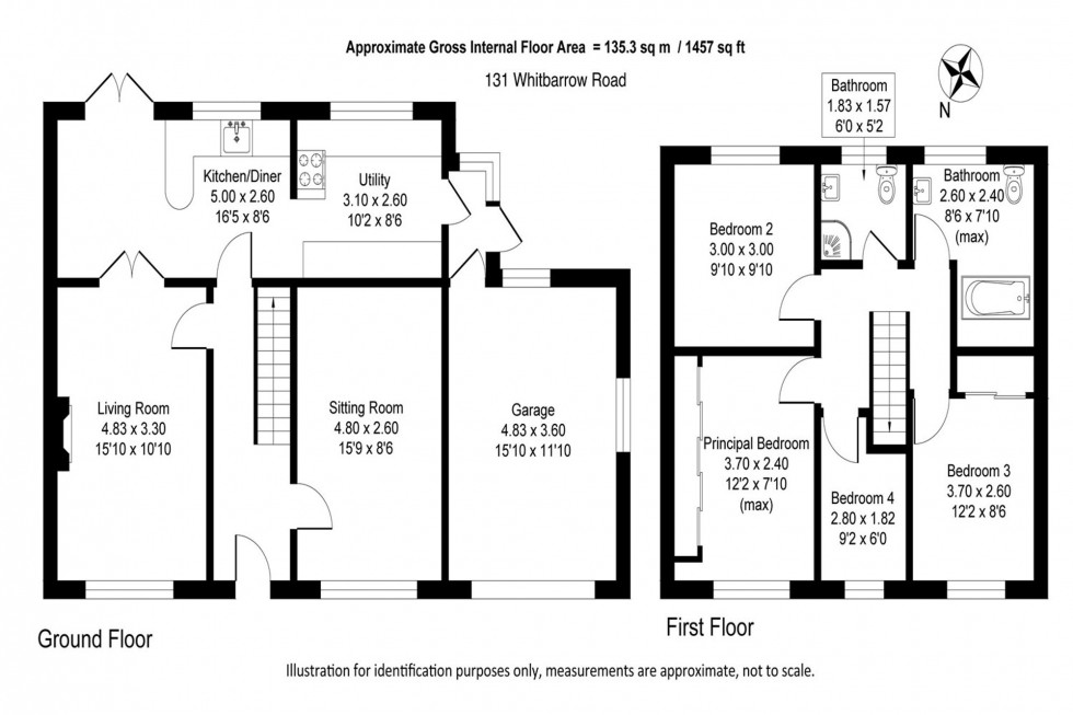 Floorplan for Whitbarrow Road, Lymm, WA13