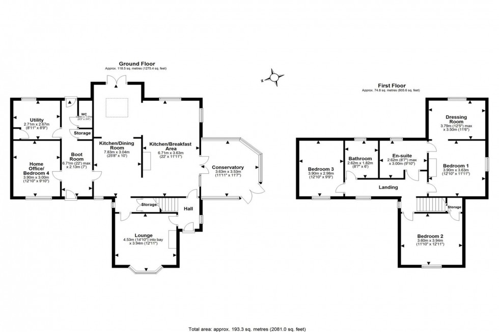 Floorplan for Carriage Drive, Frodsham, WA6