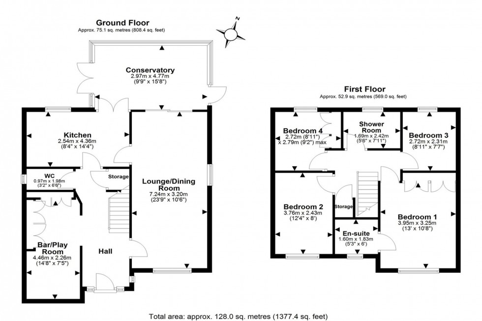 Floorplan for Pennington Close, Frodsham, WA6