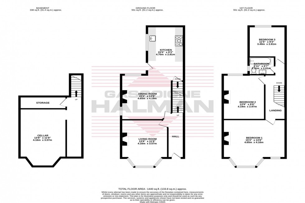 Floorplan for Sherborne Road, Stockport, SK3