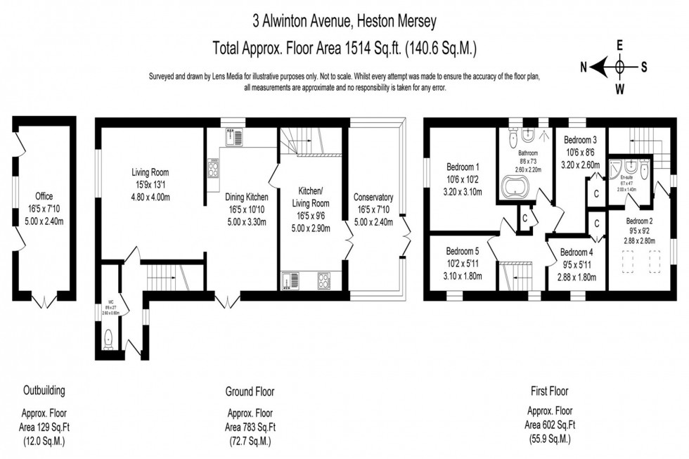 Floorplan for Alwinton Avenue, Stockport, SK4