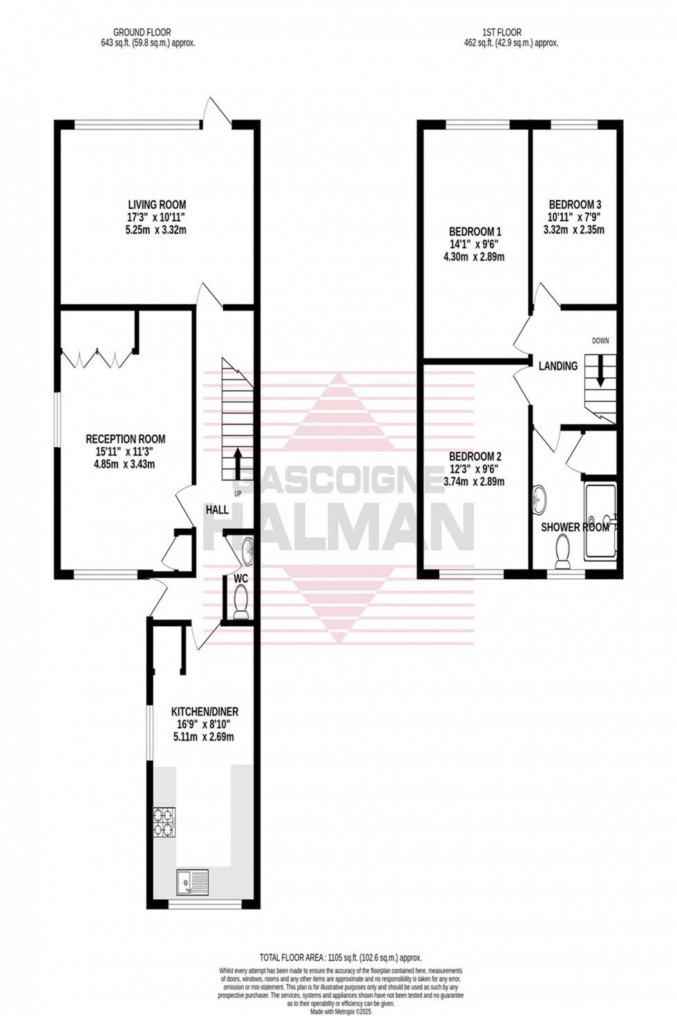 Floorplan for Chorlton Drive, Cheadle, SK8