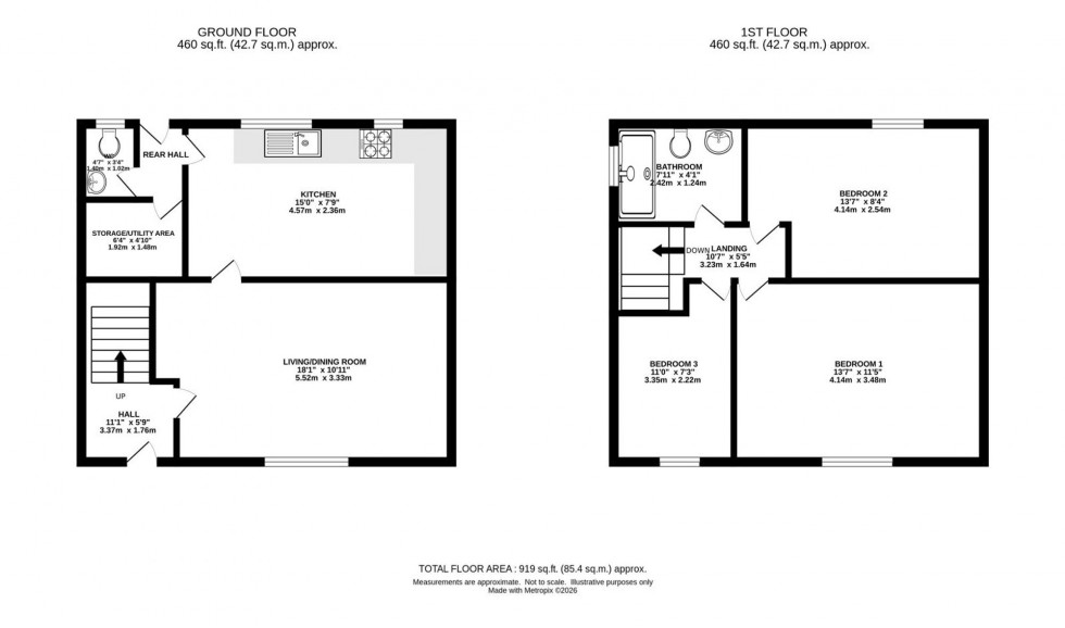 Floorplan for Southbank Road, Manchester, M19