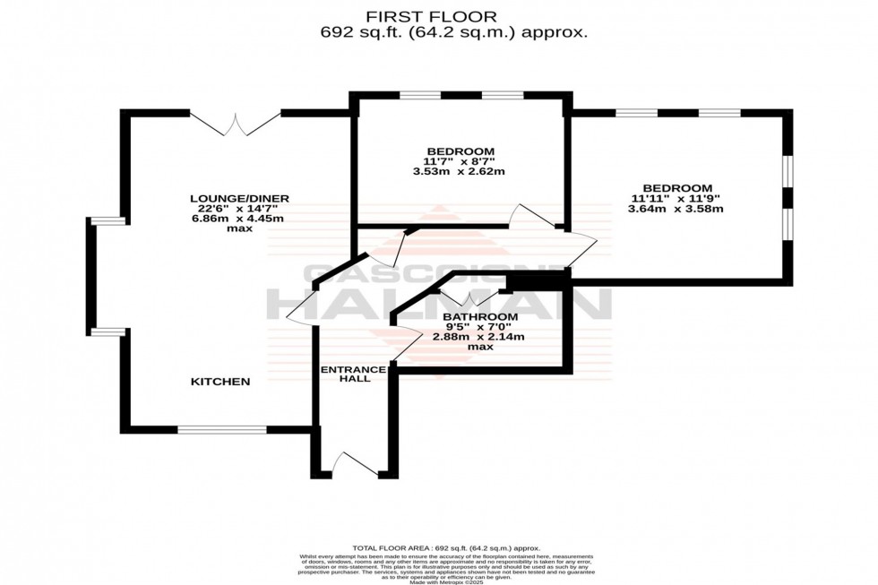 Floorplan for Darley Street, Sale, M33