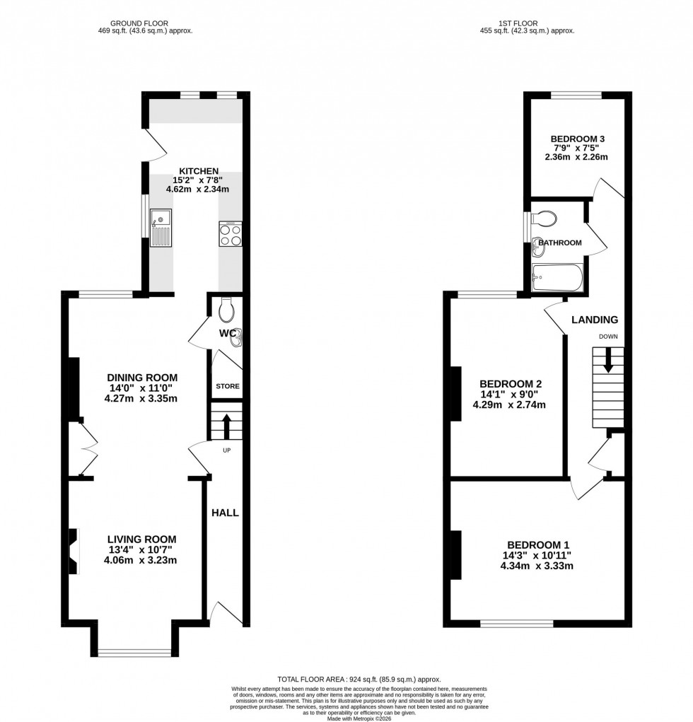 Floorplan for Lacey Avenue, Wilmslow, SK9