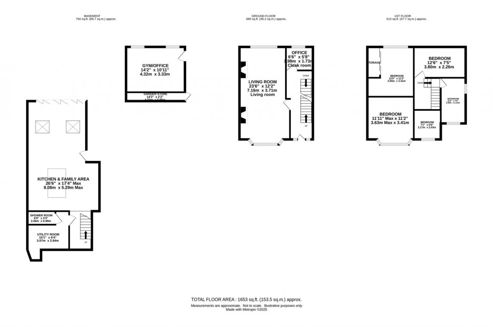 Floorplan for Sandringham Road, Bredbury, SK6