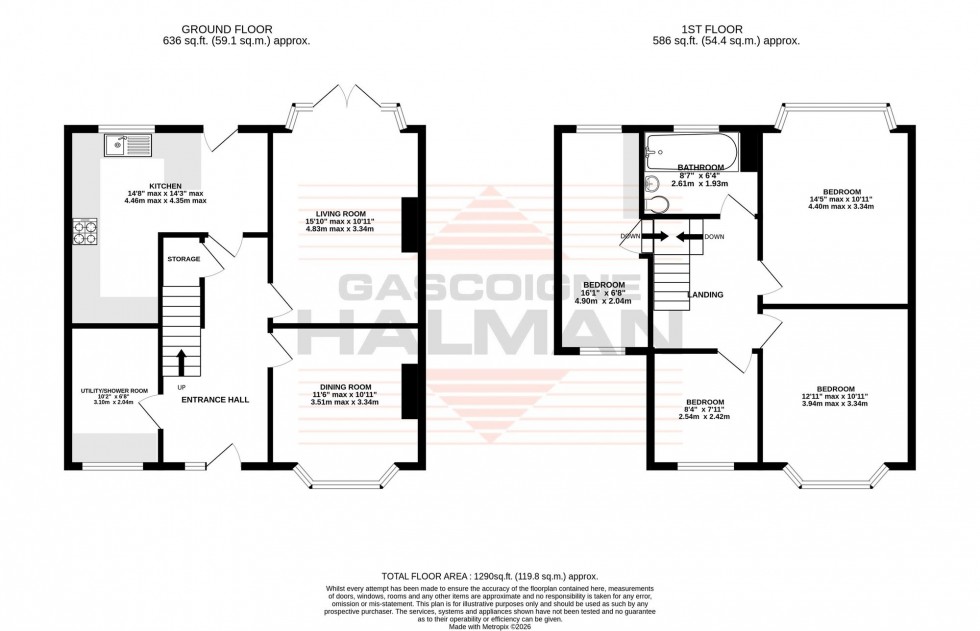 Floorplan for Arcadia Avenue, Sale, M33