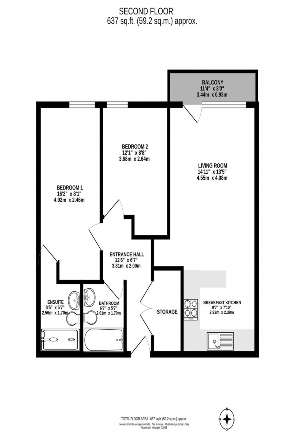 Floorplan for Whalley Road, Cara House, M16