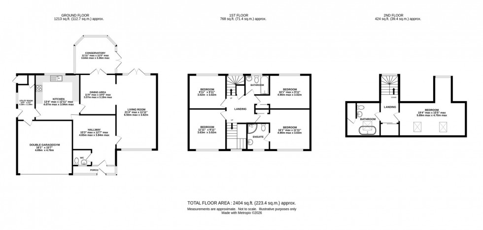Floorplan for Malt Kiln Road, Plumley, WA16