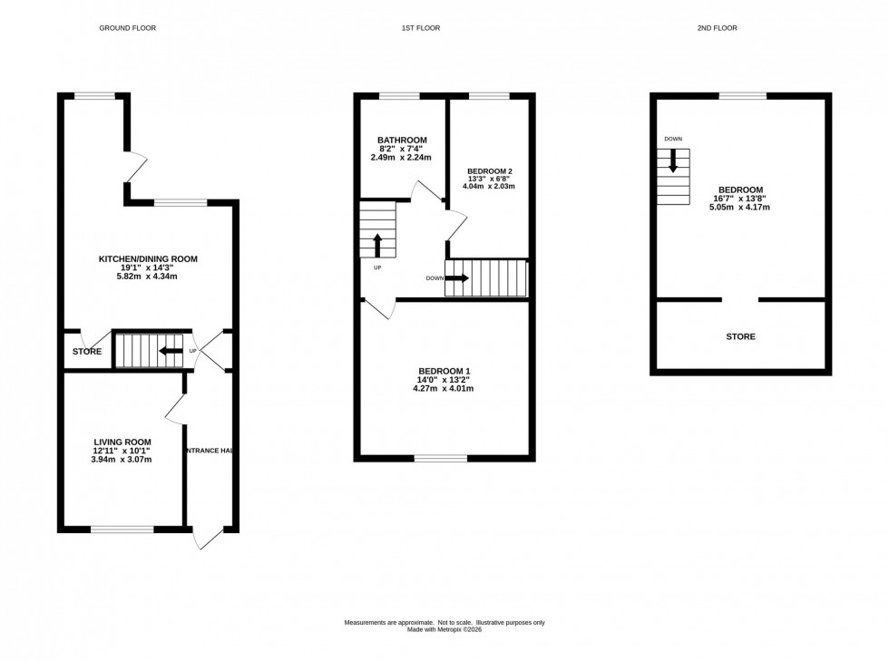 Floorplan for Upper Hibbert Lane, Marple, SK6