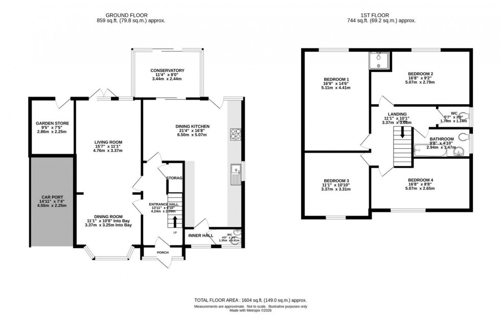 Floorplan for Netherwood Road, Northenden, M22