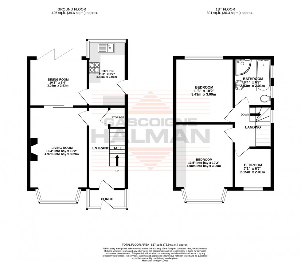 Floorplan for Beech Road, Sale, M33