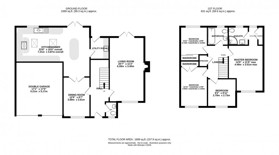 Floorplan for Chestnut Drive, Holmes Chapel, CW4