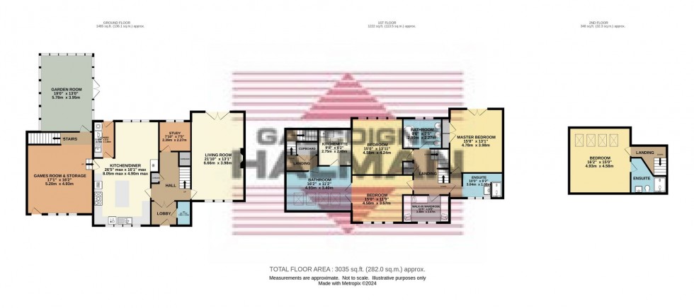 Floorplan for Hawkshead Fold, Glossop, SK13