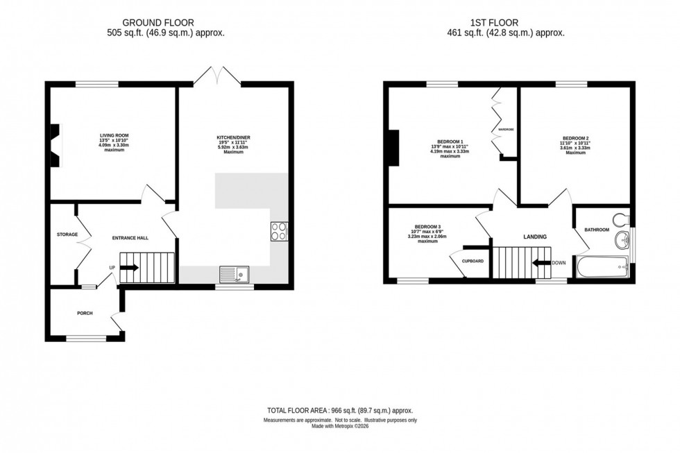 Floorplan for Carver Avenue, Cranage, CW4
