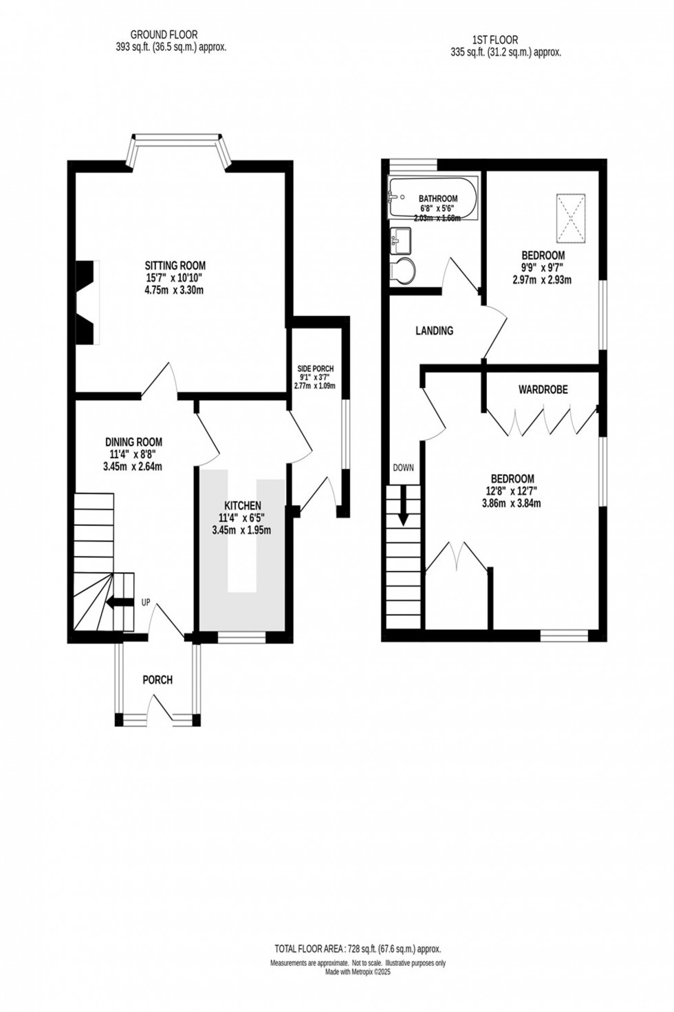 Floorplan for Mevril Road, Whaley Bridge, SK23