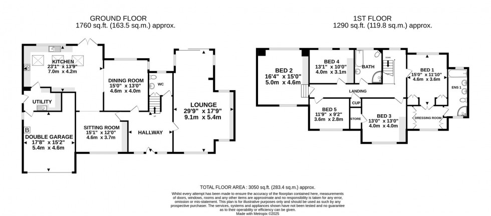 Floorplan for Park Road, Hale, WA15